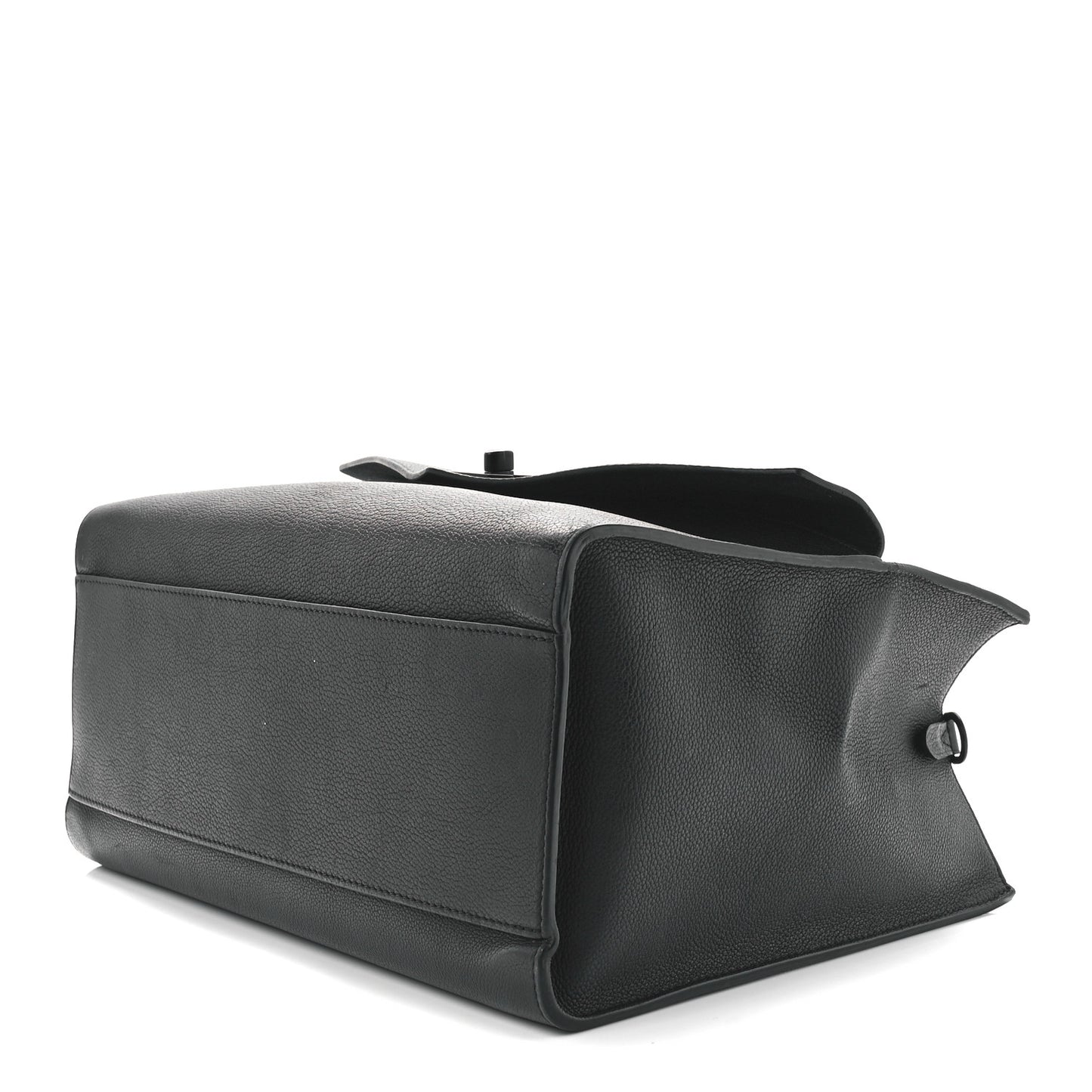 Soft Calfskin Lockme Tote MM Black