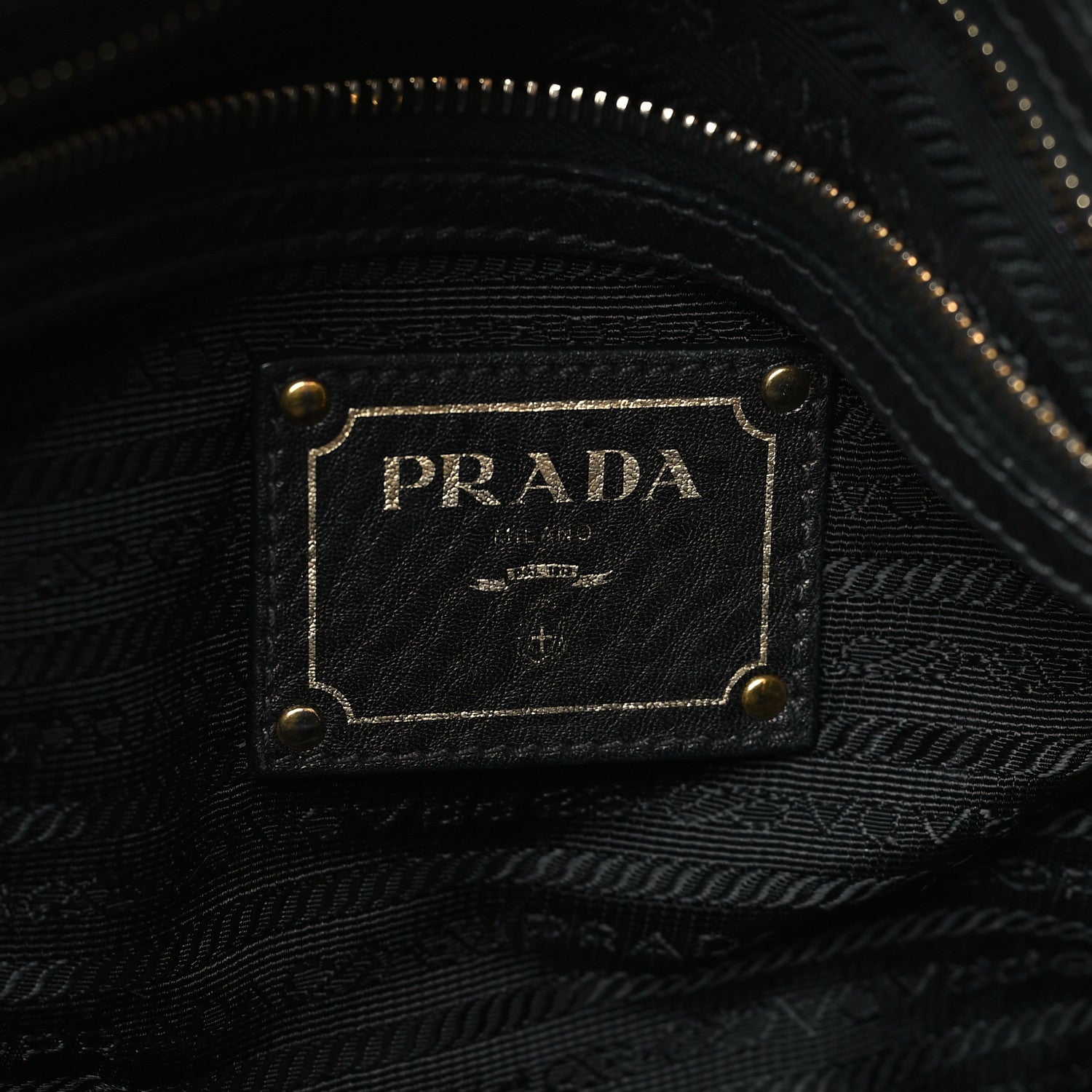 Prada Vitello Daino Top Handle Zip Tote Black 6 of 9