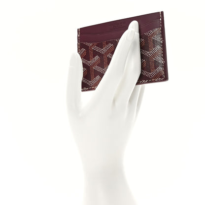 Goyard Goyardine Saint Sulpice Card Holder Bordeaux 2 of 9