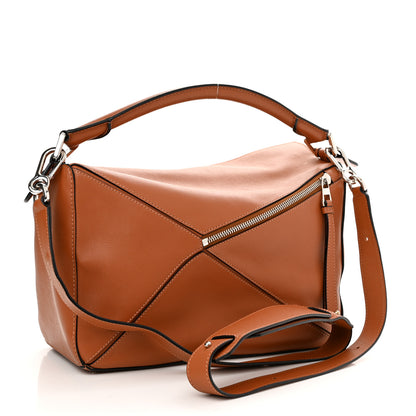 Loewe Calfskin Medium Puzzle Bag Tan 3 of 10