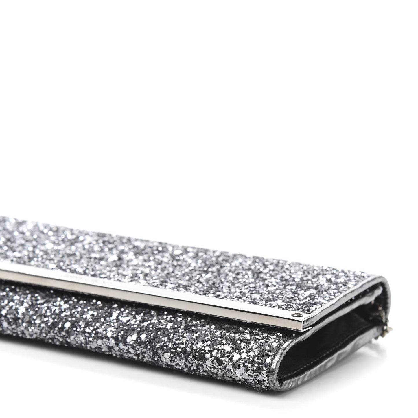 Glitter Milla Wallet on Chain Silver