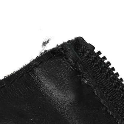 Balenciaga Calfskin Womens Bulldozer Metal Toe Lace Up Boots 37 Black 11 of 13