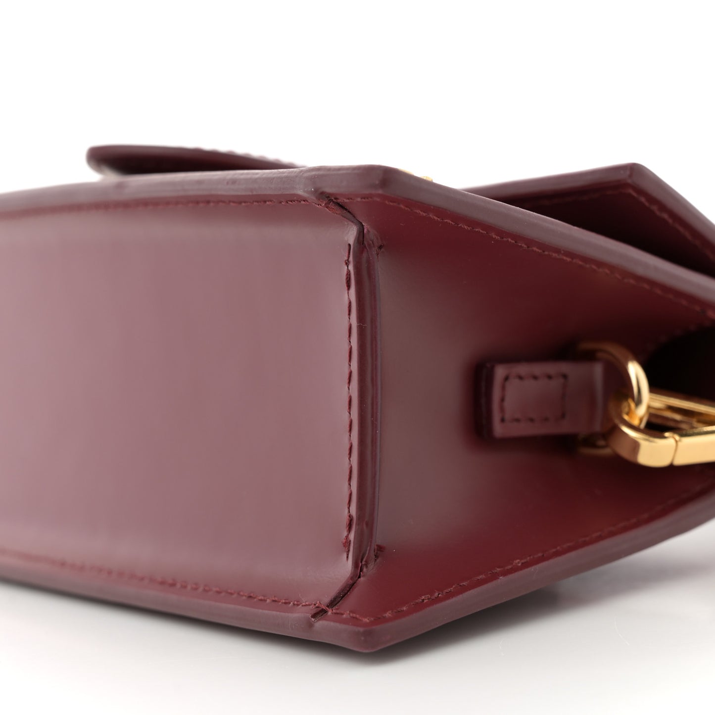 Smooth Calfskin Le Bambino Dark Burgundy