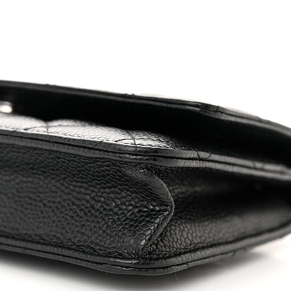Chanel Caviar Quilted Wallet on Chain WOC Black 11 of 12