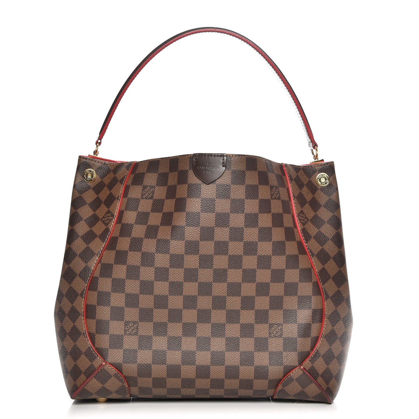 Damier Ebene Caissa Hobo Cherry