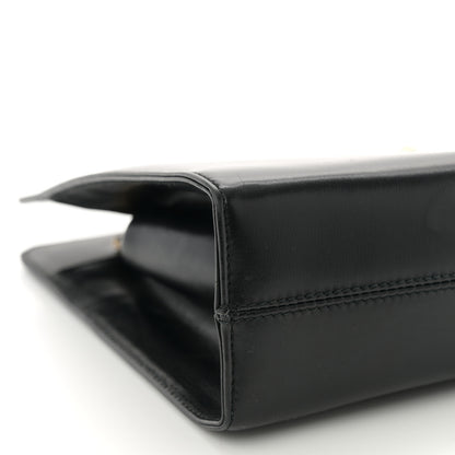 Salvatore Ferragamo Brushed Calfskin Gancini Trifolio Chain Bag Black 8 of 10