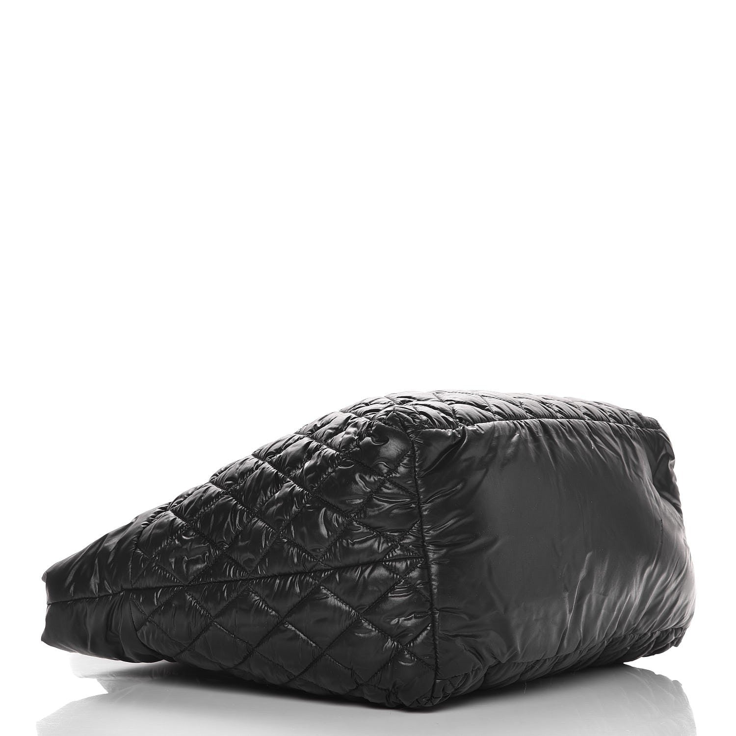 Chanel Nylon Quilted Large Coco Cocoon Tote Black 4 of 7