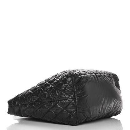 Chanel Nylon Quilted Large Coco Cocoon Tote Black 4 of 7