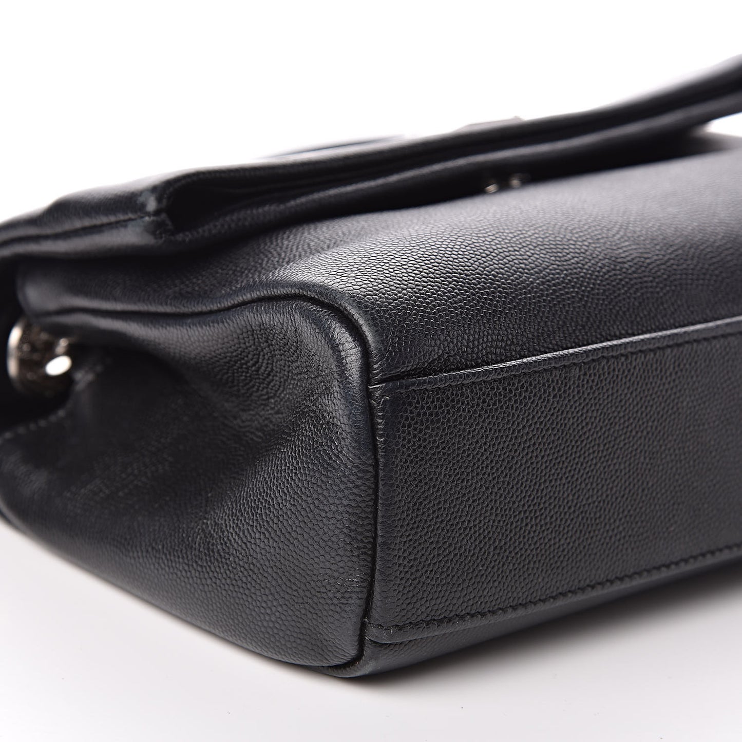 Grain De Poudre Small West Hollywood Monogram Fold-Over Bag Black