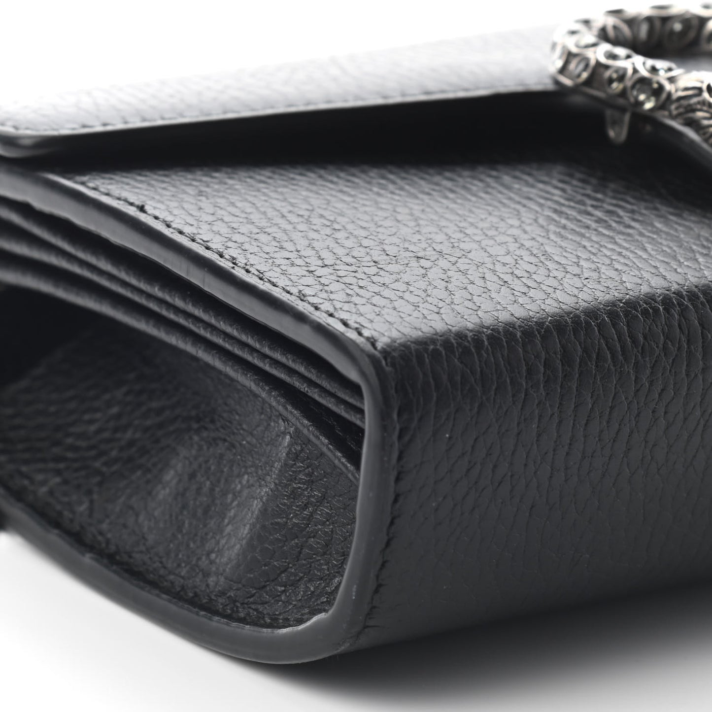 Calfskin Mini Dionysus Chain Wallet Black