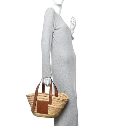 Loewe Raffia Basket Tote Bag Natural Tan 2 of 10