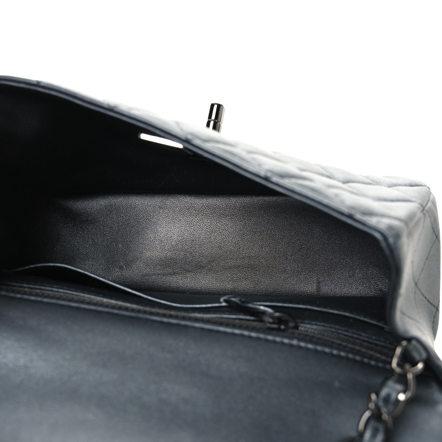 Chanel Pearly Lambskin Quilted Mini Rectangular Flap So Black 5 of 11