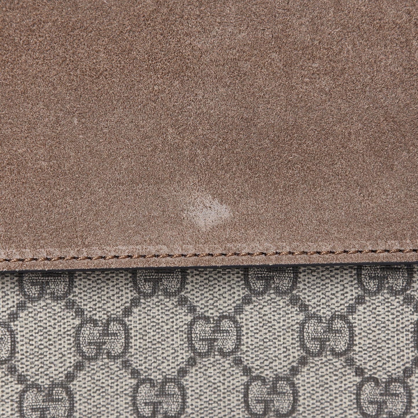 GG Supreme Monogram Small Dionysus Shoulder Bag Taupe