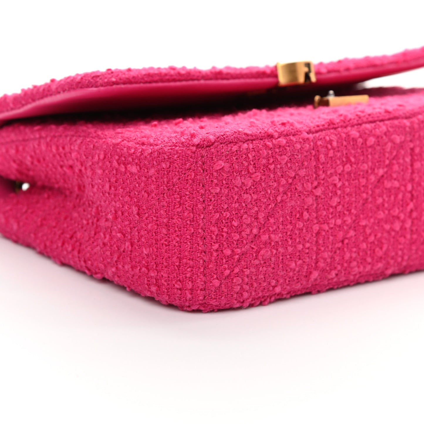 Boucle Tweed Monogram Medium Jamie Fuchsia