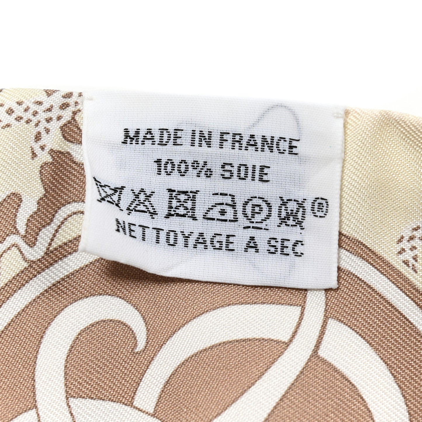 Silk Ex-Libris Twilly Creme Orange Beige