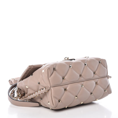 Valentino Garavani Nappa Medium Candystud Top Handle Bag Poudre 4 of 8