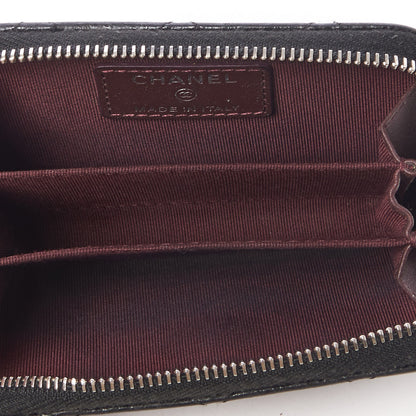 Chanel Caviar Quilted Zip Coin Purse Black 6 of 14