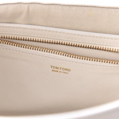 Tom Ford Calfskin Natalia Shoulder Bag Chalk 8 of 10