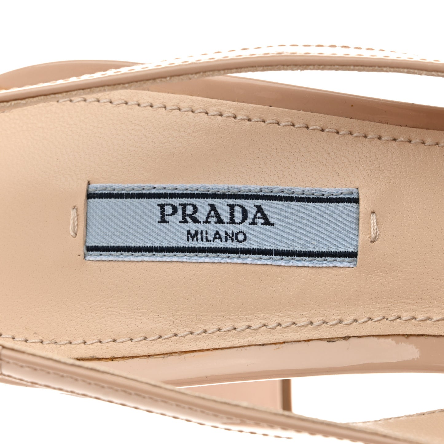 Patent Triangle Logo Slingback Pumps 37 Cipria