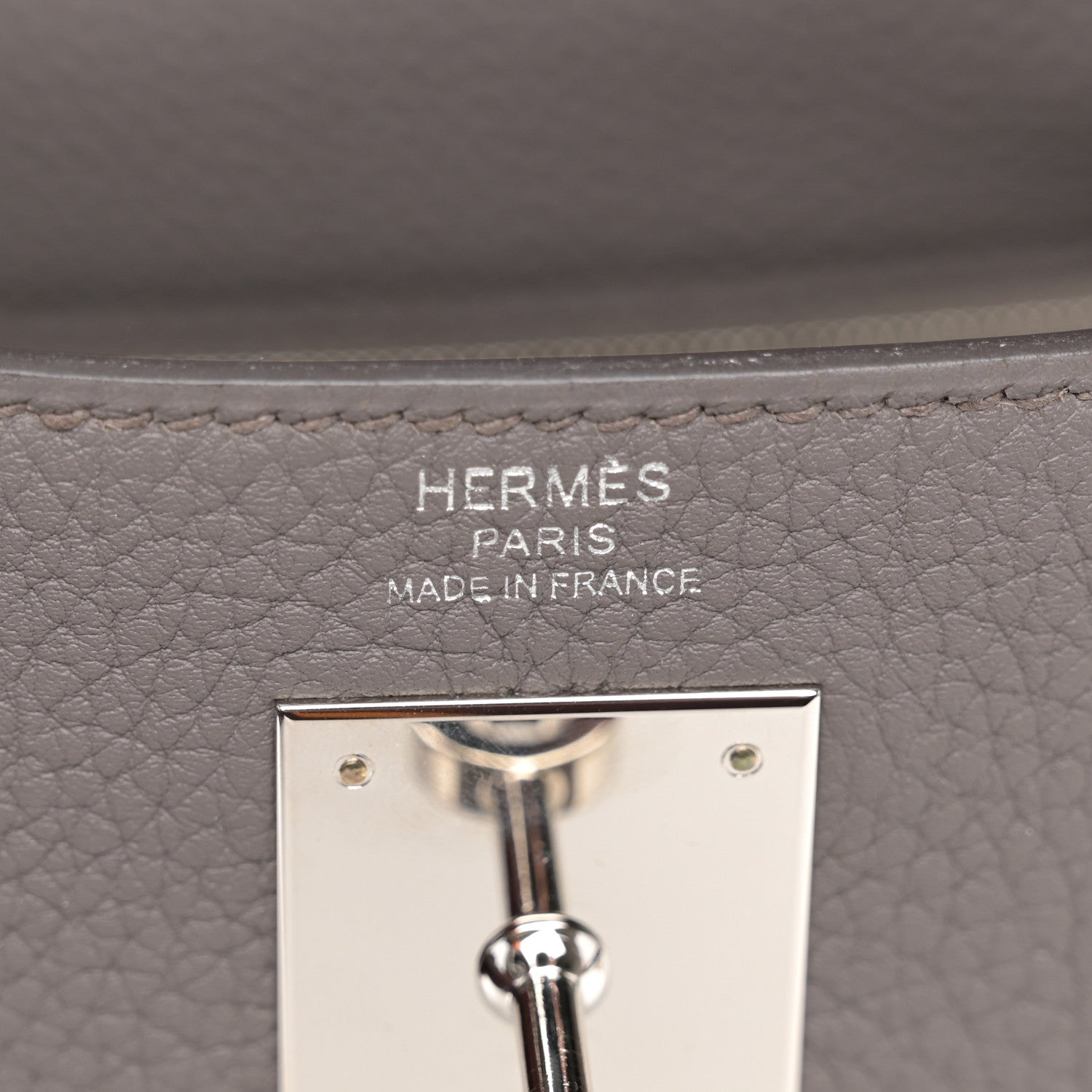 Hermes Togo Kelly Retourne 28 Etain 6 of 11
