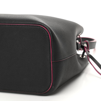 Louis Vuitton Calfskin Lockme Bucket Black 11 of 11