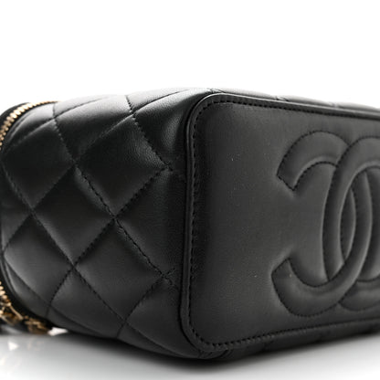 Chanel Lambskin Quilted Pick Me Up Vanity Case Black 9 of 11