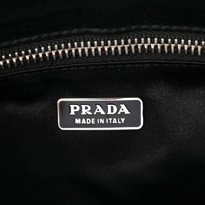 Prada Vitello Daino Swing Flap Shoulder Bag Black 6 of 13