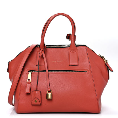Marc Jacobs Textured Calfskin Large Incognito Satchel Orange 2 of 10