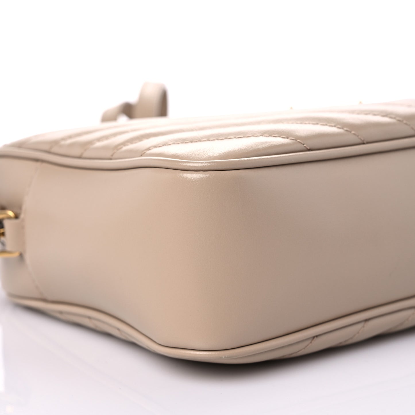 Calfskin Matelasse Monogram Lou Camera Bag Dark Latte