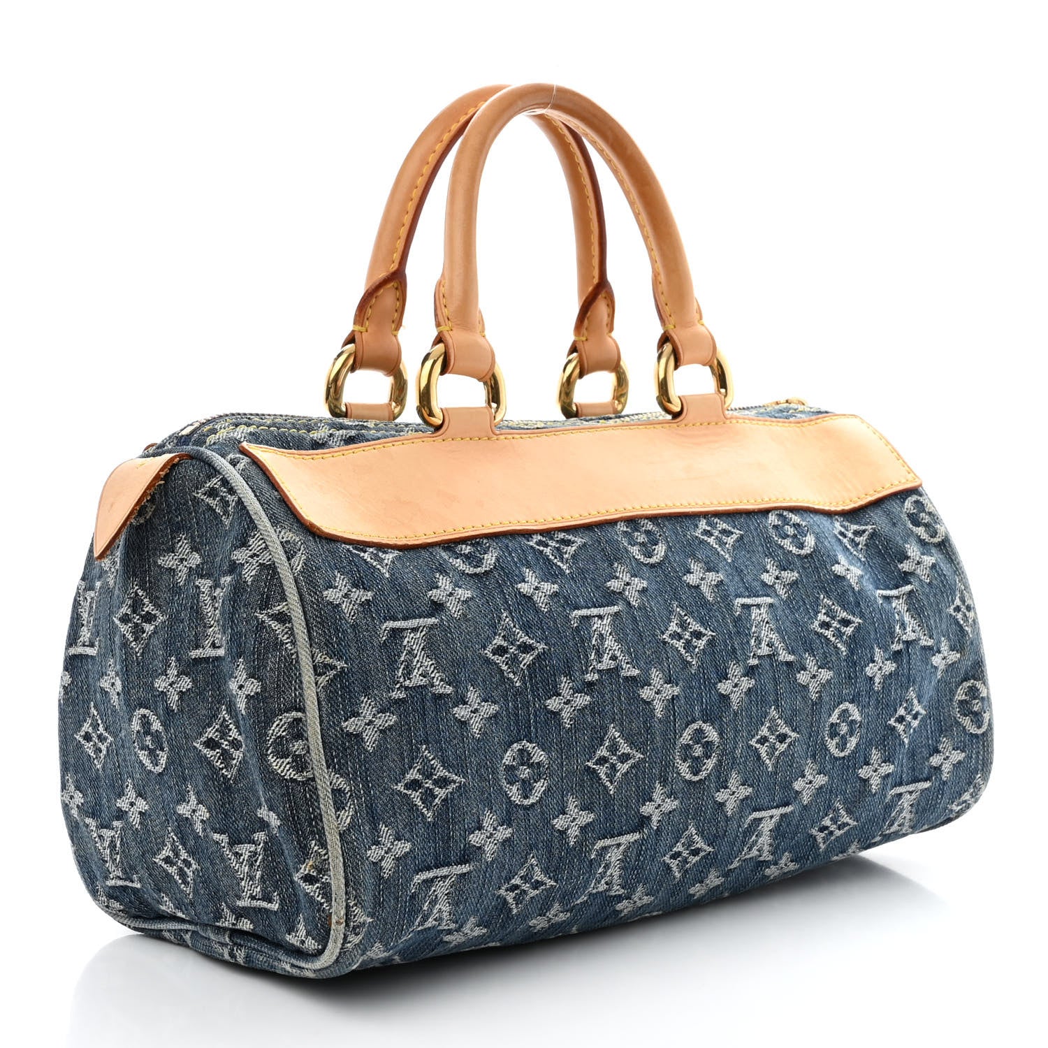Louis Vuitton Monogram Denim Neo Speedy Blue 3 of 14