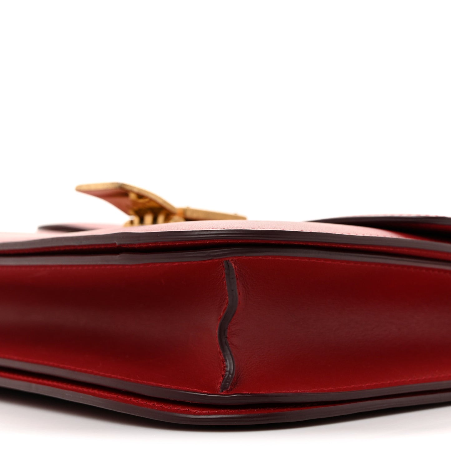 Box Calfskin Medium Classic Box Flap Bag Red