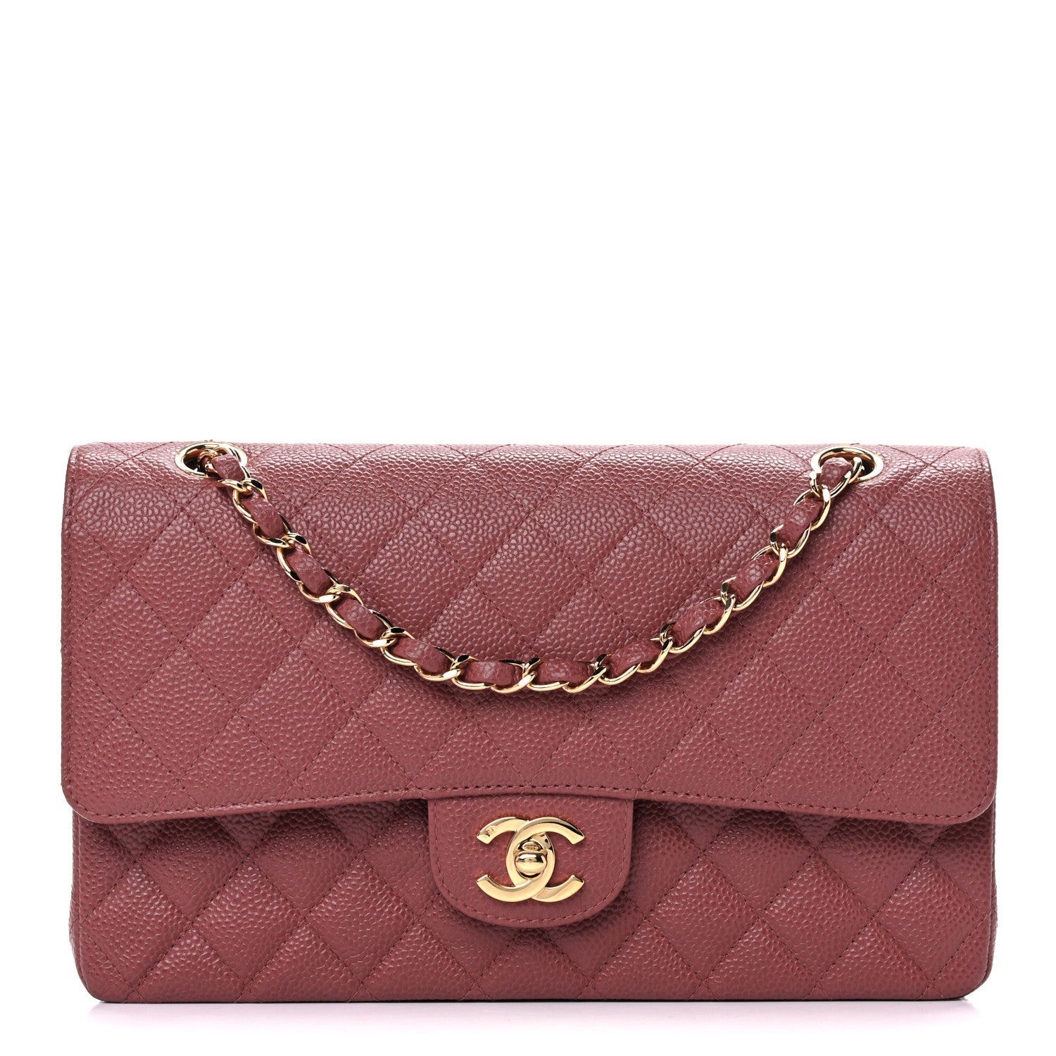 Chanel Caviar Quilted Medium Double Flap Red 1 of 14