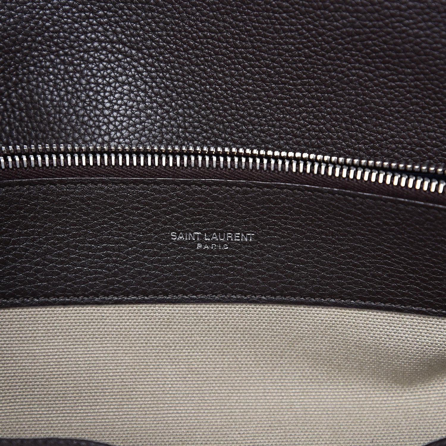 Saint Laurent Grained Calfskin Small Supple Sac De Jour Dark Brown 6 of 11