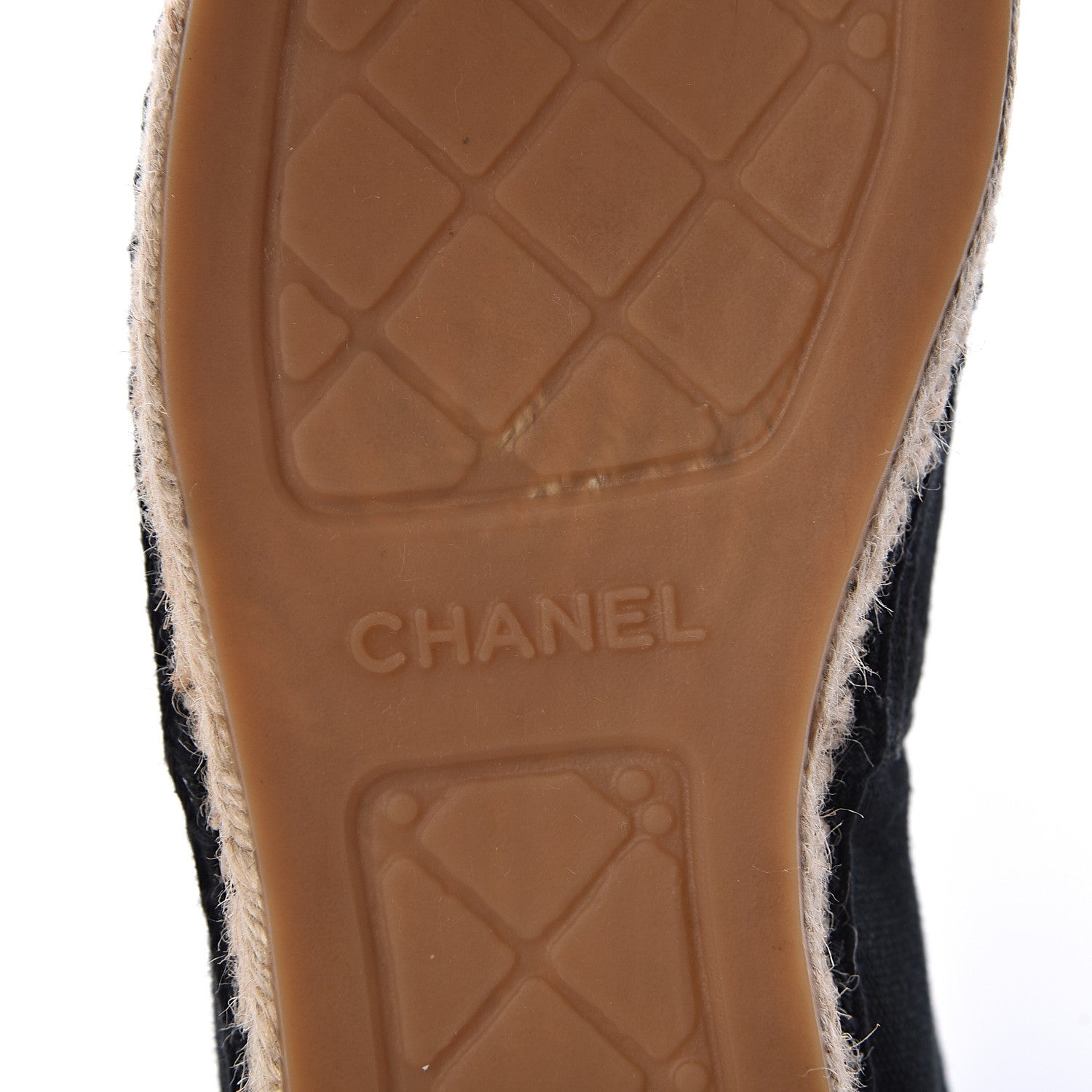 Chanel Fabric Biarritz CC Espadrilles 40 Black 8 of 11