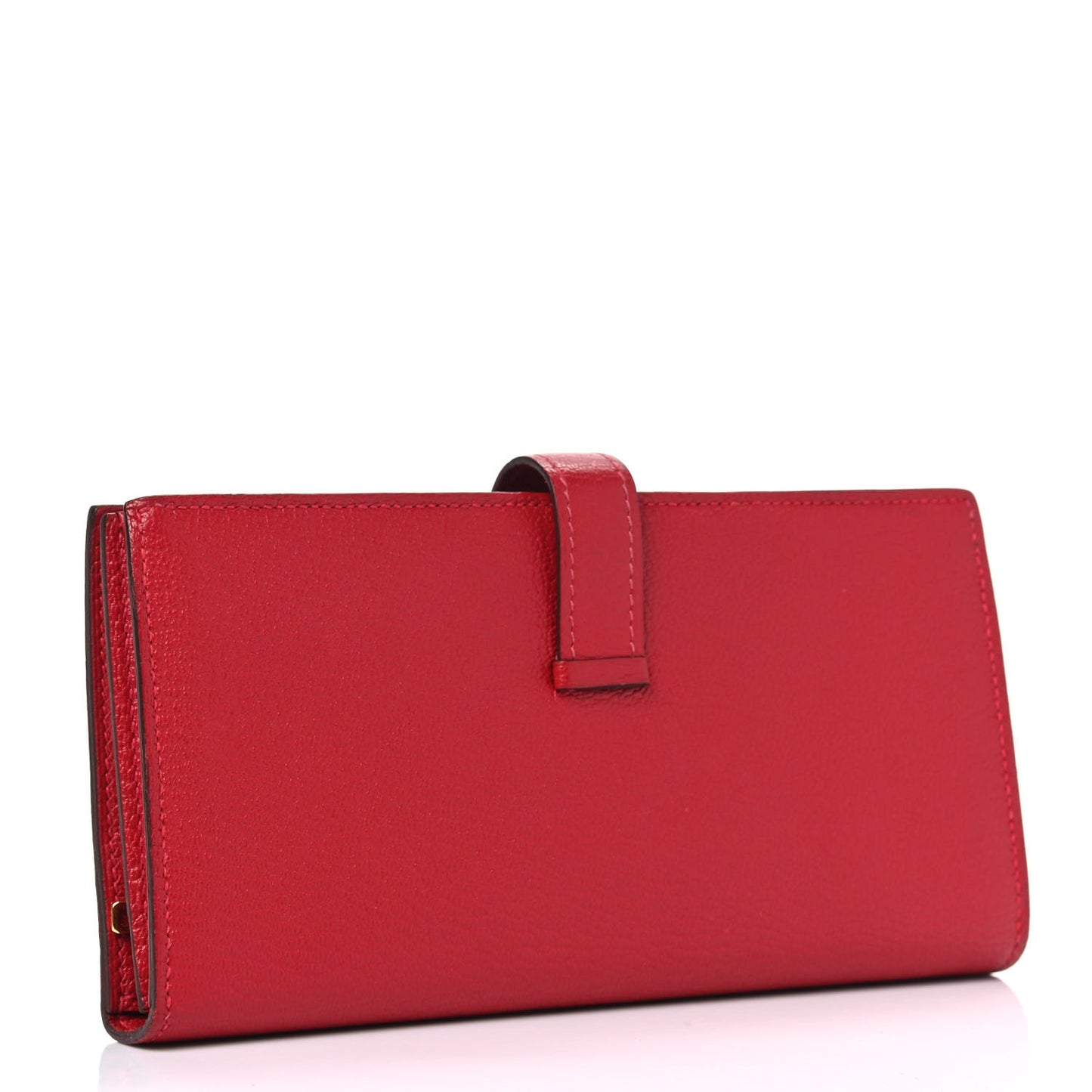 Chevre Mysore Bearn Gusset Wallet Rouge Garance