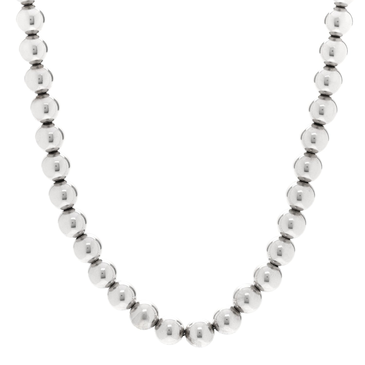 Tiffany Sterling Silver 10mm Hardwear Ball Necklace 1 of 5