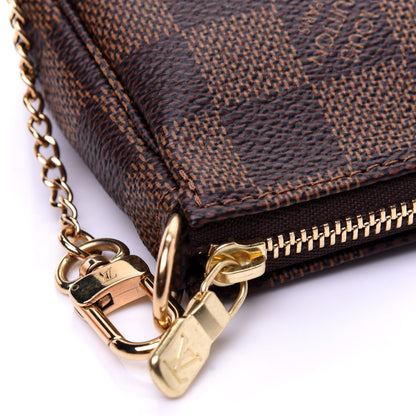 Louis Vuitton Damier Ebene 2019 Christmas Animation Mini Pochette Accessories Red 20 of 20