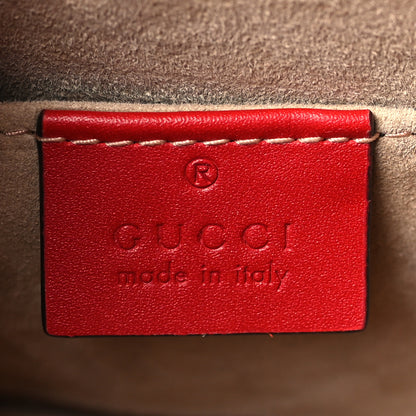 Gucci Calfskin Mini Sylvie Top Handle Bag Hibiscus Red 6 of 10