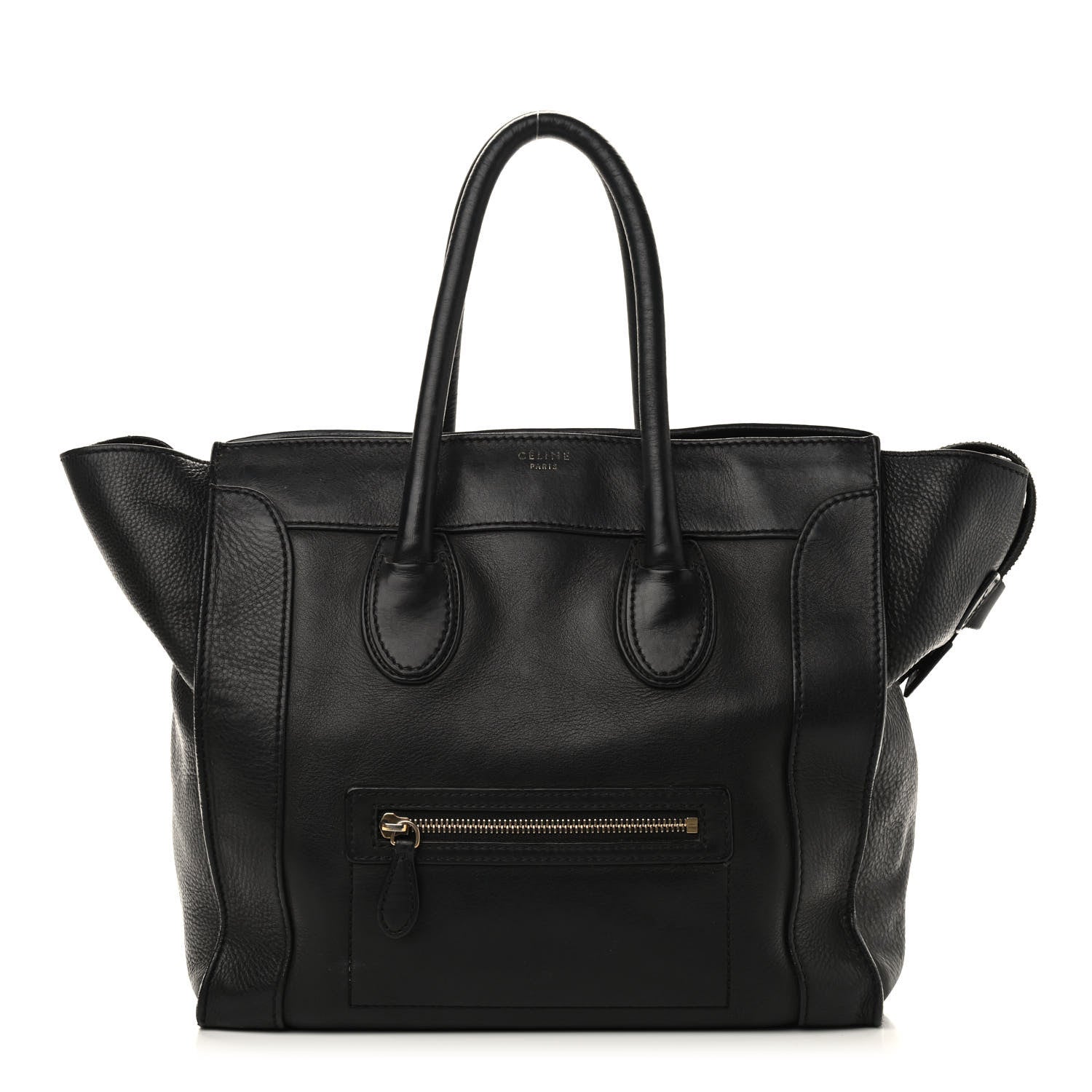 Celine Smooth Calfskin Medium Phantom Luggage Black 1 of 11