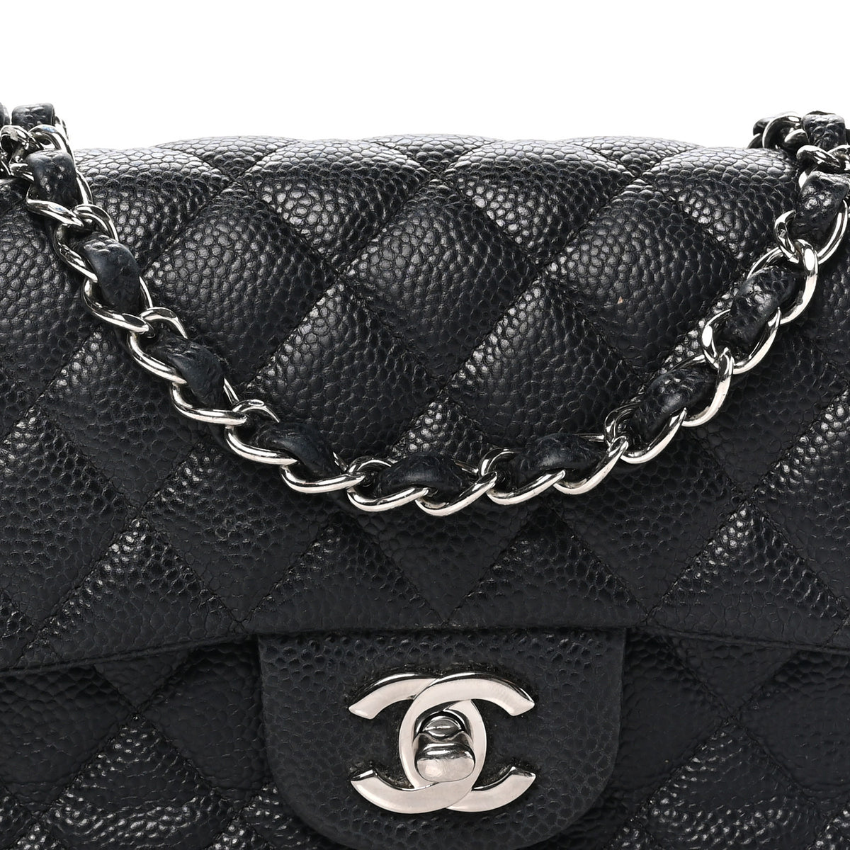 Chanel Caviar Quilted Mini Rectangular Flap Black 8 of 10