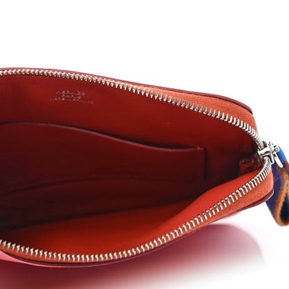 Hermes Swift Couverture Nouvelle Carre Pocket Pouch Rose D'Ete Ambre 4 of 4