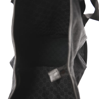 Gucci Denim Monogram Large Collapsible Travel Tote Black 5 of 10