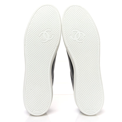 Chanel Calfskin CC Mens Sneakers 44 Black 7 of 11