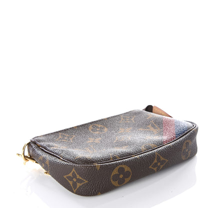 Louis Vuitton Monogram My LV Heritage Mini Pochette Accessories Rouge Blue De France 3 of 9