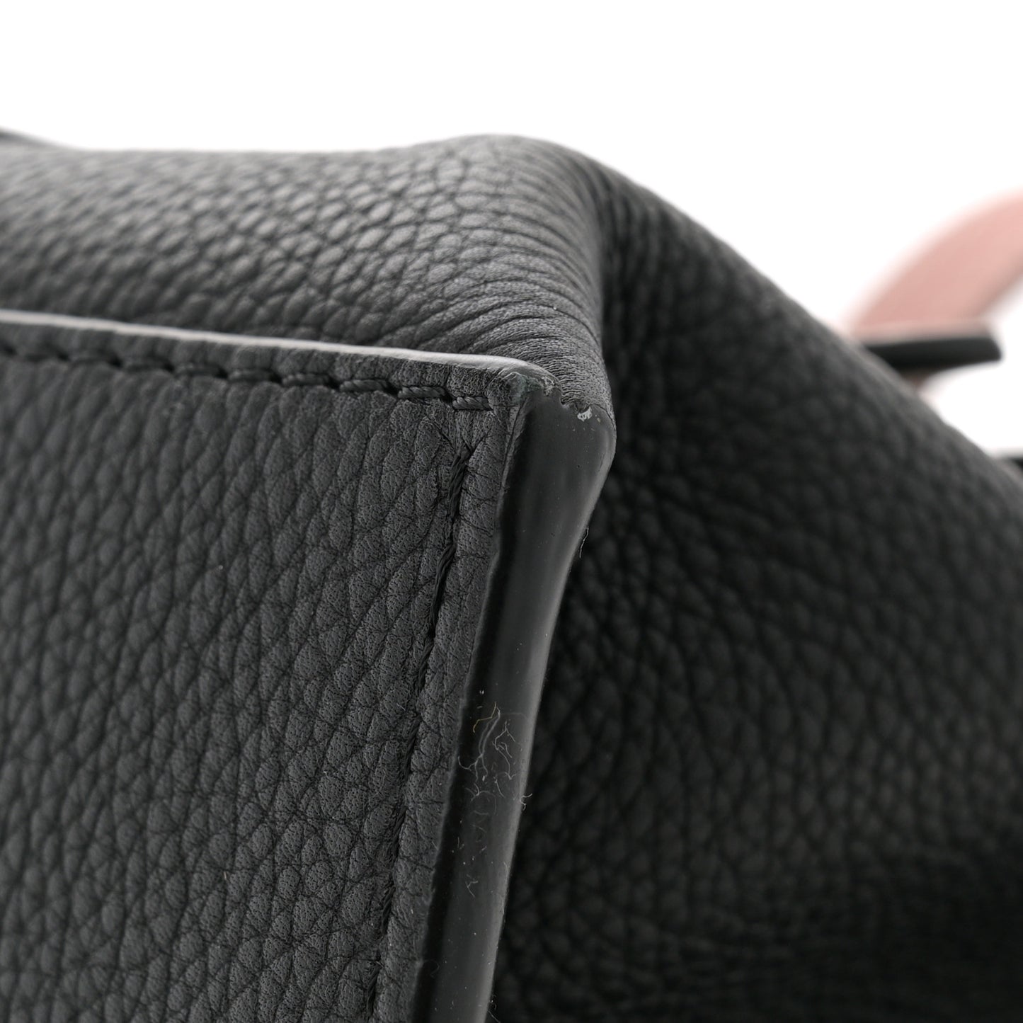Calfskin Small Gate Tote Pecan Black