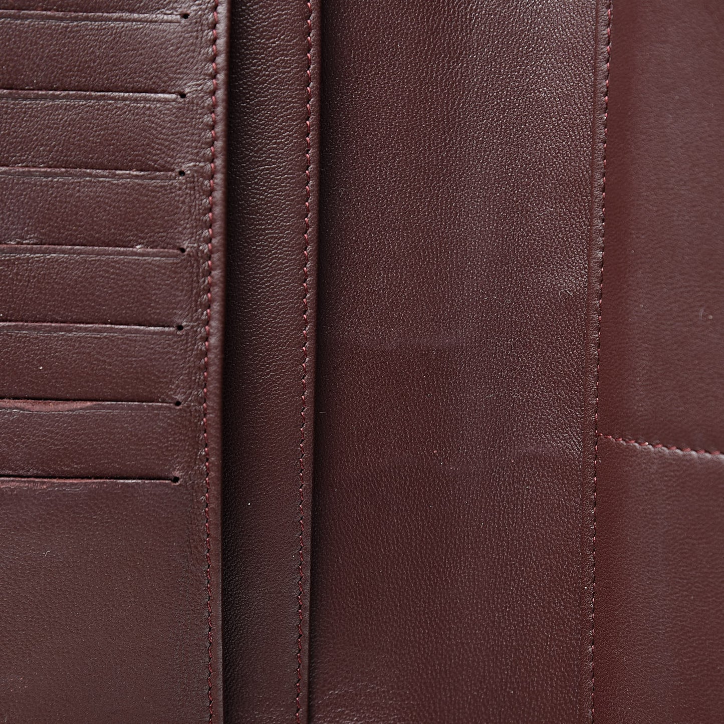 Lambskin Quilted Large Zip Around Organizer Wallet Black