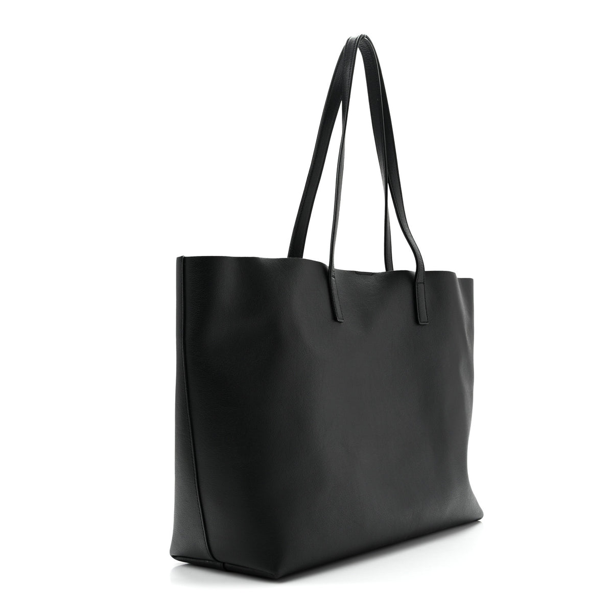 Calfskin Large Shopping Tote Black