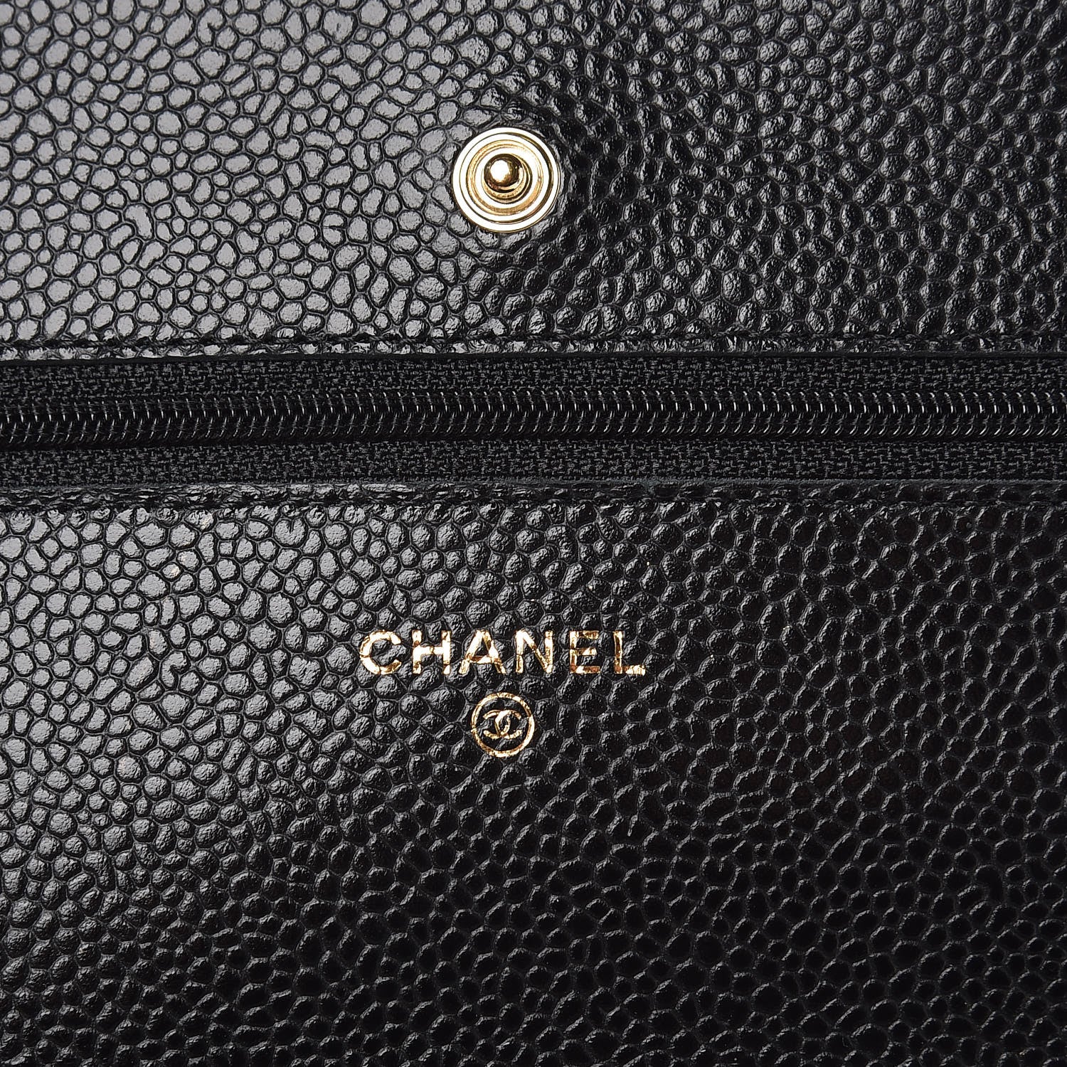 Chanel Caviar Quilted Wallet On Chain WOC Black 6 of 8