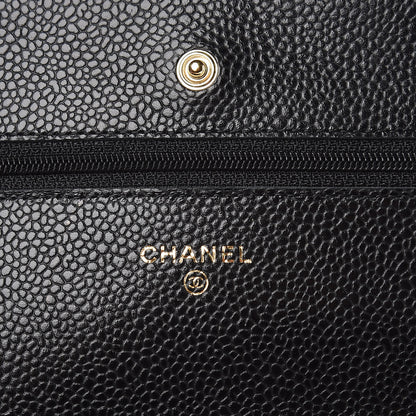 Chanel Caviar Quilted Wallet On Chain WOC Black 6 of 8