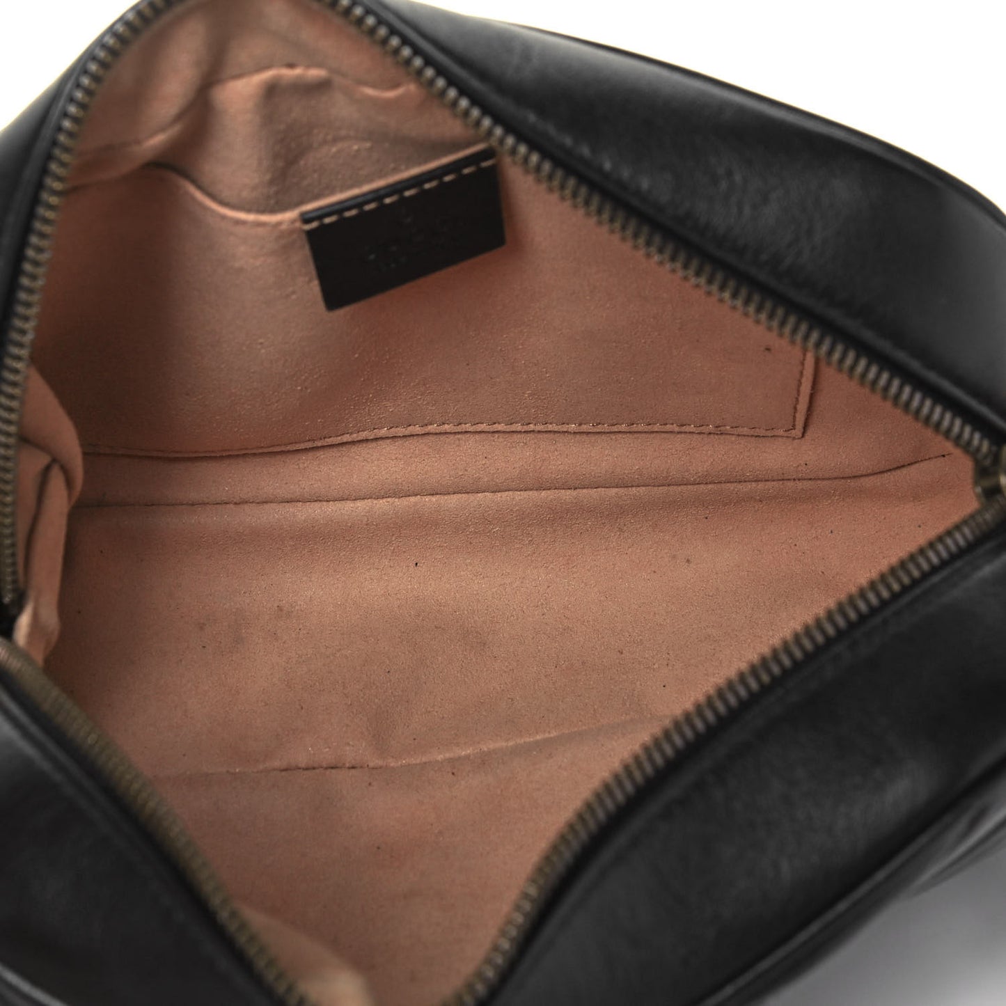 Calfskin Matelasse Small GG Marmont Chain Shoulder Bag Black